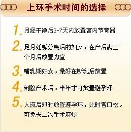 月经后几天上环***好?上环后有什么副作用?